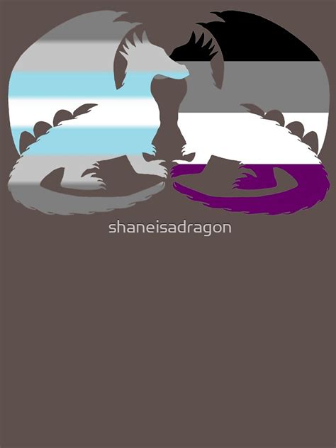 Ace Demiboy Pride Dragons T Shirt By Shaneisadragon Redbubble