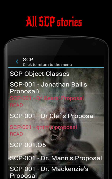 Creepypasta Scp Appstore For Android