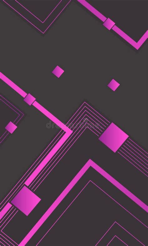 Technology Abstract Geometric Purple Modern Stylish Smooth Dark Banner