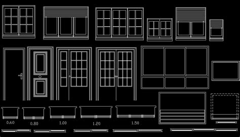 Bloques Autocad Gratis Librerias De Carpintería Exterior Ventanas Y