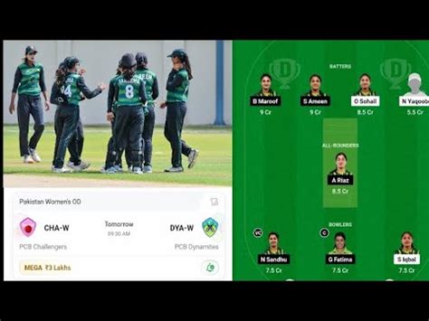 CHA W VS DYA W PCB CHALLANGES WOMAN VS PCB DYNAMITES WOMAN DREAM11