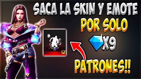 COMO SACAR LA SKIN Y EL EMOTE EN FREE FIRE CON 9 DIAMANTES COMO SACAR