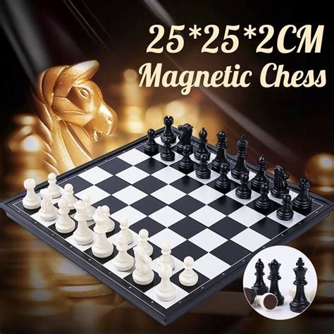 TEMPSA Jeu d échecs Pliable Magnétique Jouet Jeux d intérieur portable