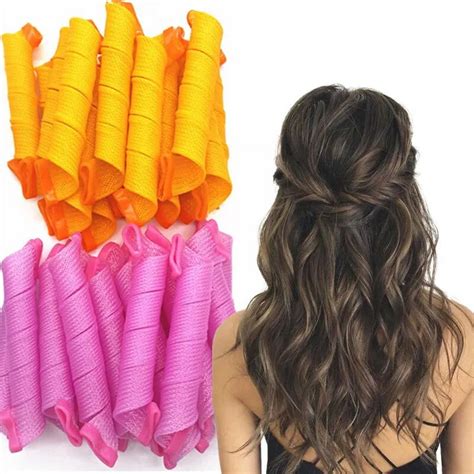 Heatless styling tools will soon perfect long hair with side bangs 6