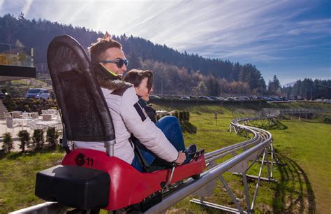 suecia 2022 pareja conduciendo en una montaña rusa alpina 11818146