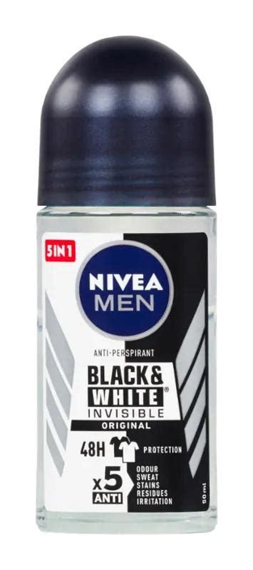 NIVEA Men Tuhý antiperspirant Black White Invisible Original 50 ml v