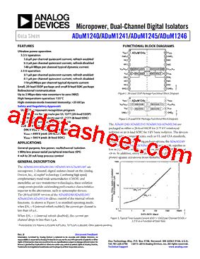 ADUM1245ARZ Datasheet PDF Analog Devices