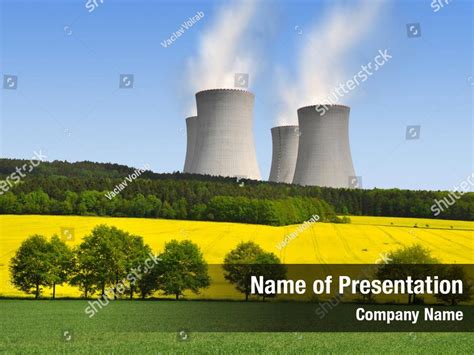 Condensation Plant Nuclear Power Powerpoint Template Condensation Plant Nuclear Power