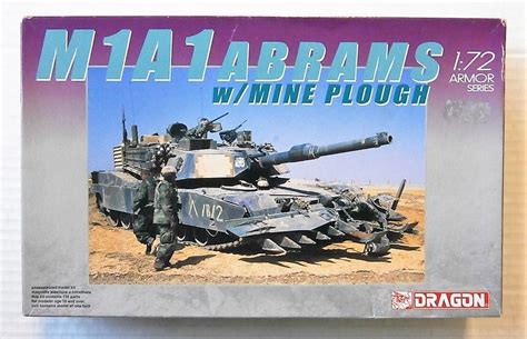 Dragon 1 72 7213 M1a1 Abrams W Mine Plow Military Model Kit