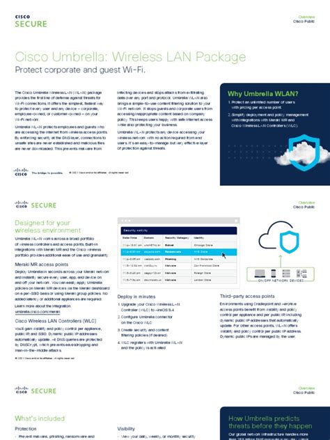 Cisco Umbrella Wireless Lan Wlan Pdf Wireless Lan Computer Network