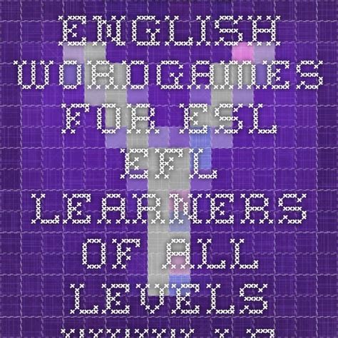 Free English wordgames for ESL-EFL learners of all levels - www.learn-english-today.com English ...