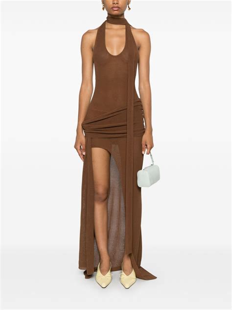 Aya Muse Alya Maxi Dress Brown FARFETCH