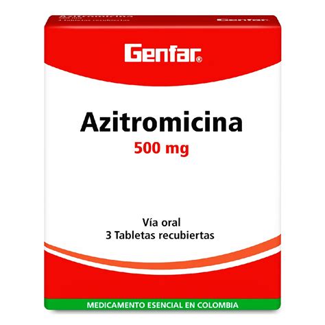 Azitromicina 500 Mg Tabletas Gf Cja X 3 Un Droguerias Patria