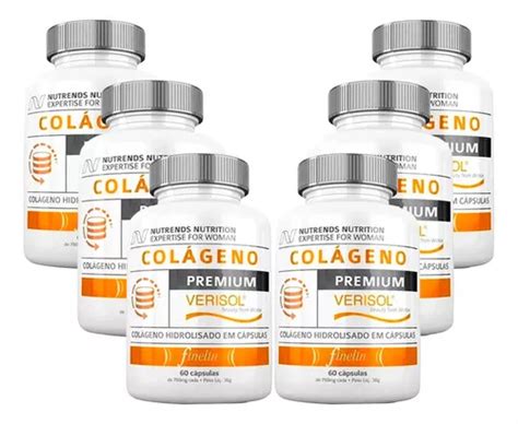 Kit de 6 unidades de colágeno Premium de Verisol 60 cápsulas sin sabor