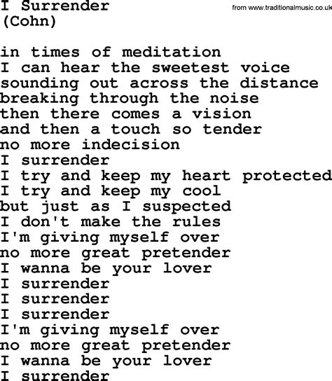 I Surrender, by The Byrds - lyrics with pdf