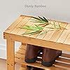 Amazon Pipishell Tier Bamboo Shoe Rack Bench Sturdy Organizer