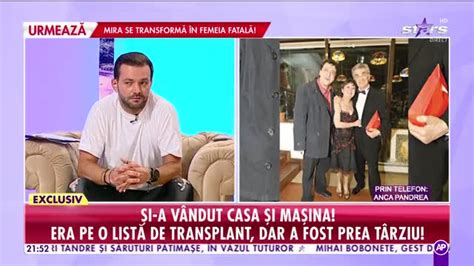 Anca Pandrea declaraţie sfâşietoare despre moartea lui Ducu Darie