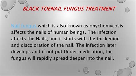 Black Toenail Fungus Treatment