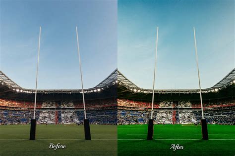 Rugby Photoshop Actions Video Luts Design Cuts