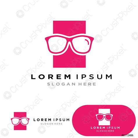 Glasses Logo Design Vector Illustrator Stock Vector 6112486 Crushpixel