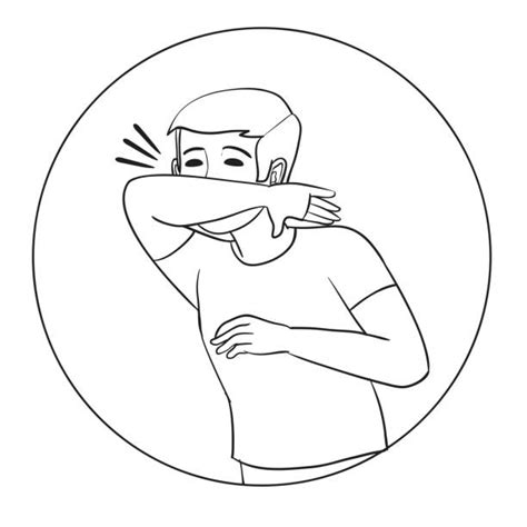 Drawing Of Man Sneezing Illustrations Royalty Free Vector Graphics