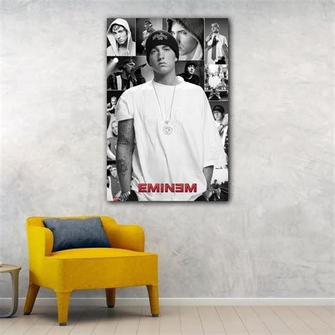 Eminem Portrait Collage Poster – Aesthetic Wall Decor