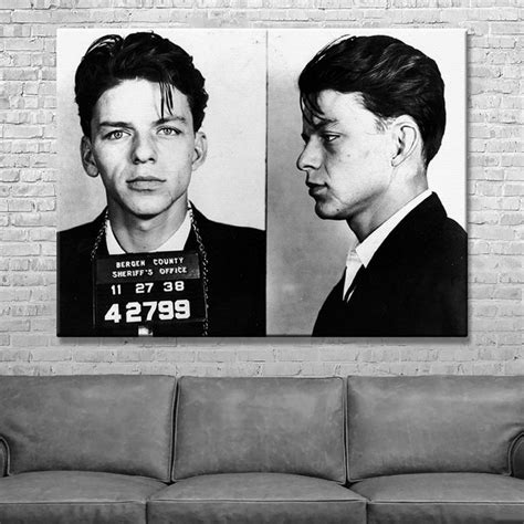 Frank Sinatra Mugshot Sinatra Wall Art Frank Sinatra Poster Etsy