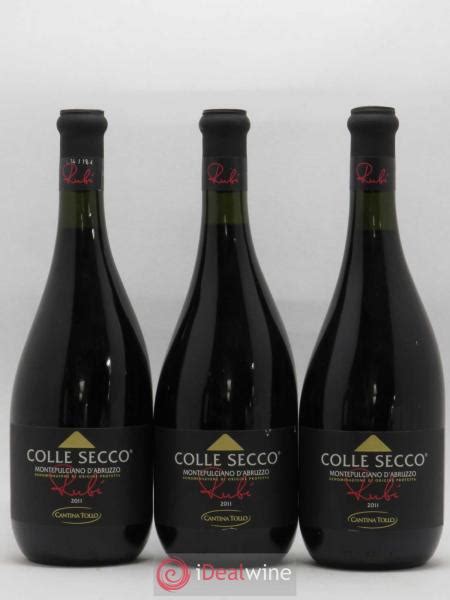 Acheter Montepulciano D Abruzzo Rubi Colle Secco Cantina Tollo 2011