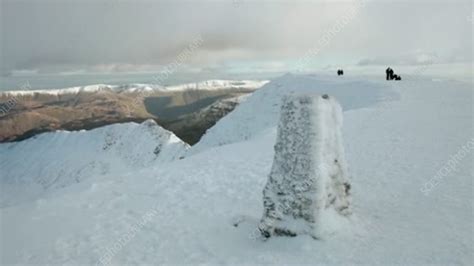 Summit of Helvellyn - Stock Video Clip - K004/8236 - Science Photo Library