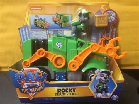 PAW PATROL - The Movie ROCKY Deluxe Transforming Vehicle Brand NEW £17. ...