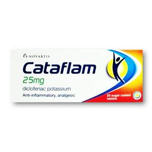 CATAFLAM 75 MG 3 ML DICLOFENAC POTASSIUM 6 AMPOULES