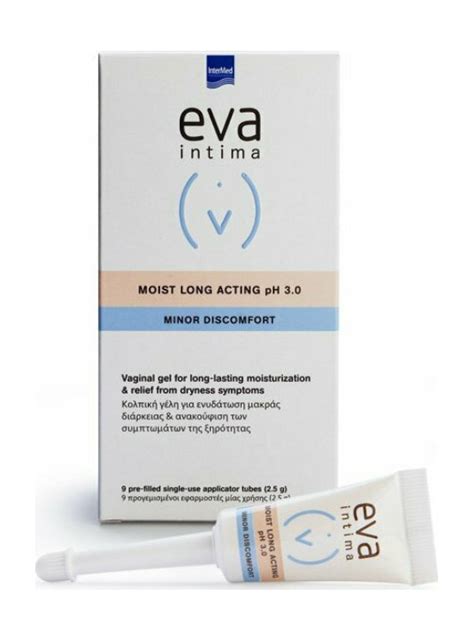 INTERMED Eva Intima Moist Long Acting pH 3 0 Κολπική Γέλη Ενυδάτωσης