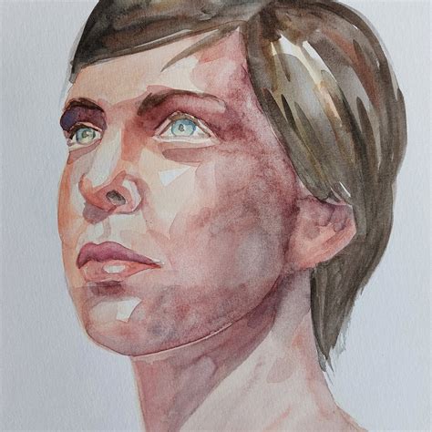 My Course Project For Contemporary Portraiture In Watercolor Domestika