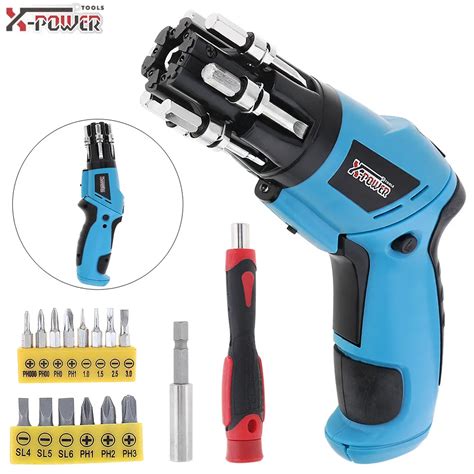 Mini 6v Battery Operated Cordless Electric Screwdriver With Led Work