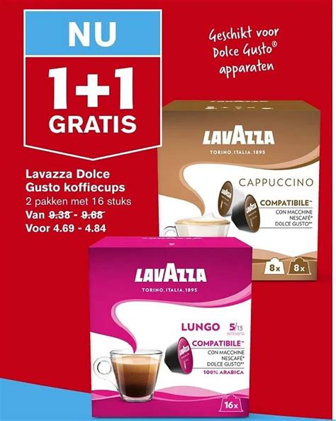 Lavazza Dolce Gusto Koffiecups Aanbieding Bij Hoogvliet