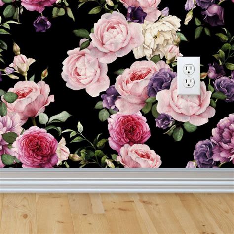 This Floral Wall Mural Will Give A Dreamy Vintage Feel To Your