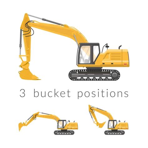 Stump And Stone Cutter Excavator Vector Stock Vector Anton Novik