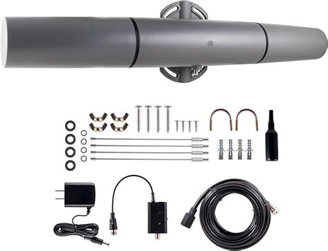 GE Outdoor Attic Mount Amplified TV Antenna Long Range Supports 4K