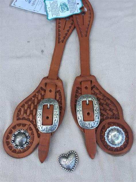 Cowboy Style Spur Strap With Conchas Buckaroo Leather Products