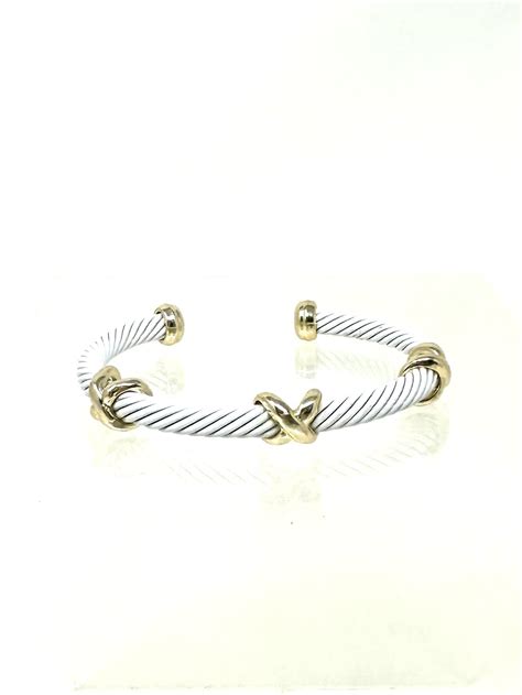 White/Gold Cuff Bracelet – Oceans Allure