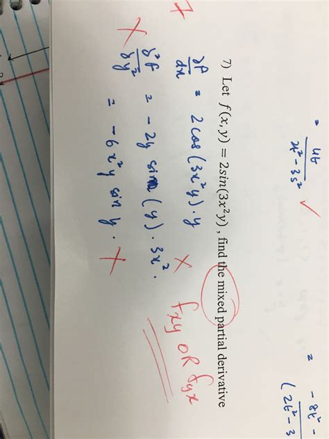 Solved Ub 2t 3 7 Let F X Y 2sin 3x2y Find The Mixed