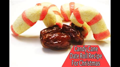 Easy Date Roll Recipe For Christmaschristmas Date Roll Candy Cane