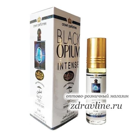 Купить Духи Black Opium Intense (Блек Опиум Интенс) Ravza 6 мл | zdravline