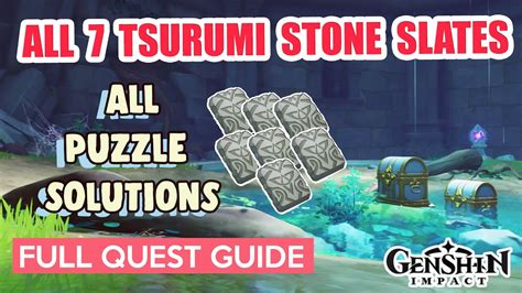 How To All Stone Slates Locations Puzzle Solutions Tsurumi Island