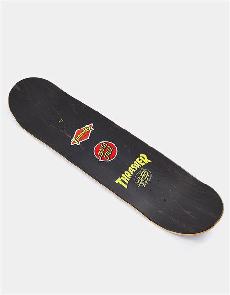 Santa Cruz X Thrasher Screaming Flame Logo Skateboard Deck 825