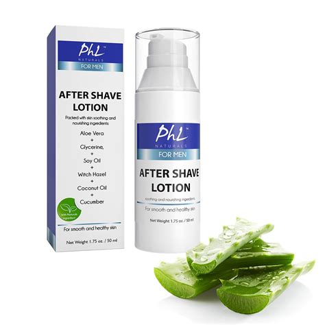 Unscented Natural After Shave Lotion For Men Soothes Irritation From Shaving Moisturizes And