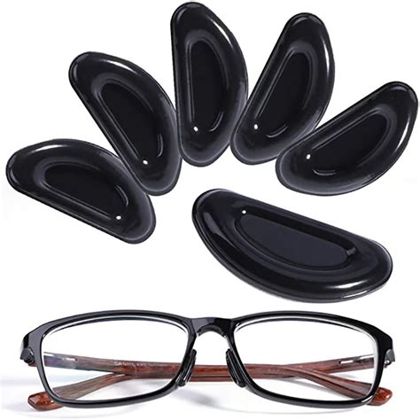 20 Pairs Adhesive Eye Glasses Nose Pads Shape Stick On Anti Slip Soft