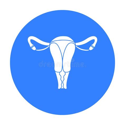 Uterus Icon In Cartoon Style Isolated On White Background Organs