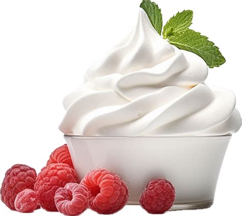 White Whipped Cream Png With AI Generated 33888594 PNG