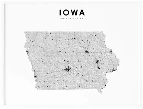 Iowa Map With Cities and Highways: Clear and Convenient